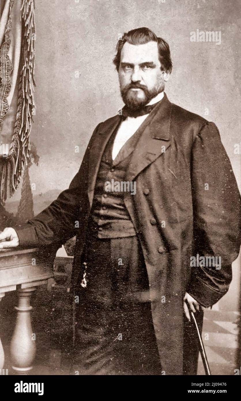 Leland Stanford, circa 1870s Stock Photo
