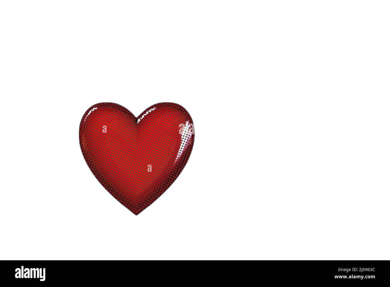Red heart isolated on white background Stock Photo - Alamy