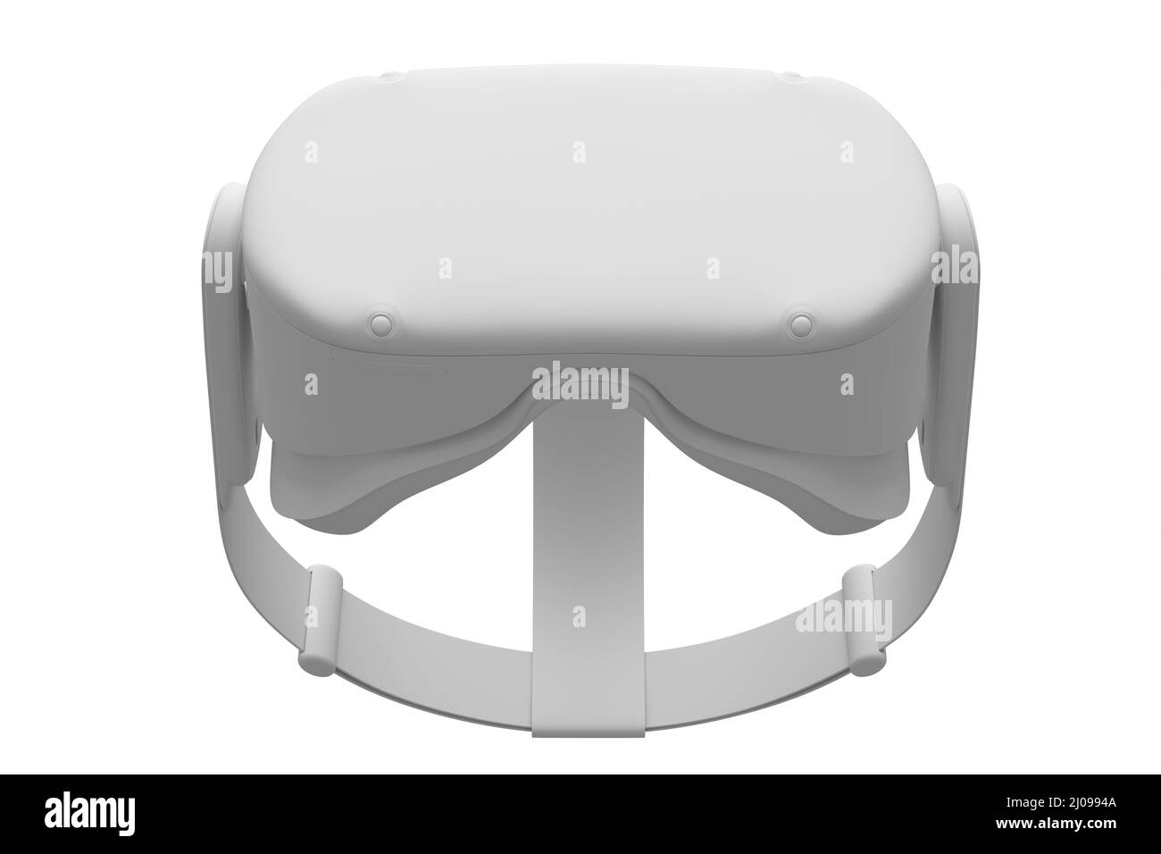 Virtual reality glasses isolated on white monochrome background. 3d