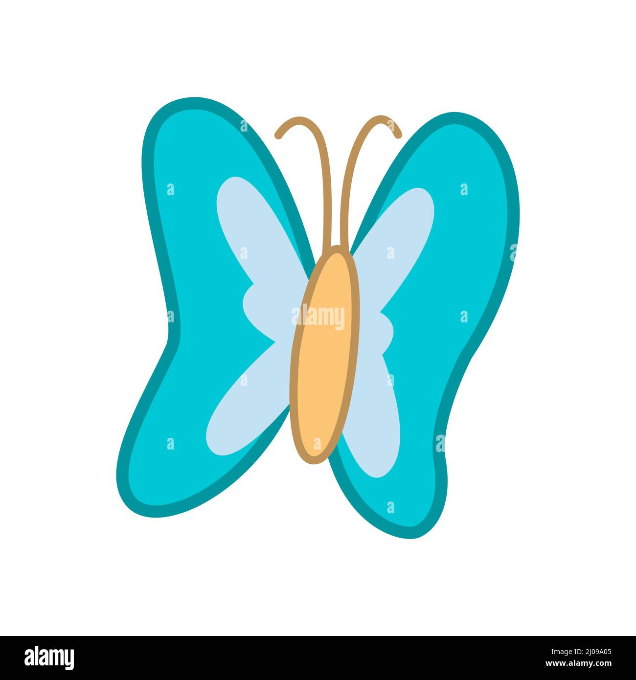 clip art of butterfly with cartoon design,vector illustration Stock Vector  Image & Art - Alamy