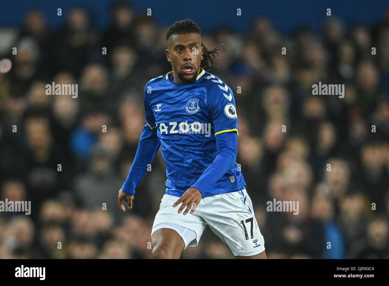 Alex Iwobi #17 of Everton during the game Stock Photo
