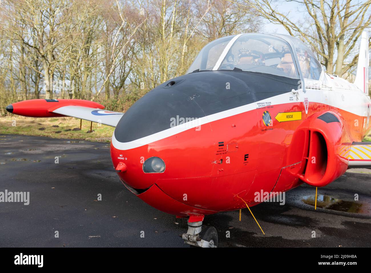 York.Yorkshire.United Kingdom.February 16th 2022.A Hunting Percival Jet ...