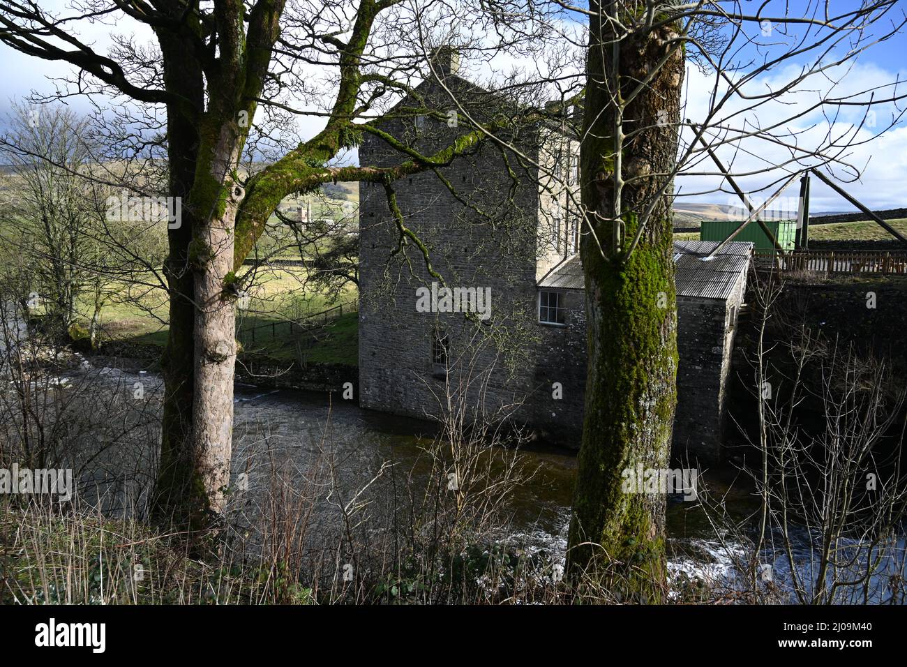 Gayle Mill, Gayle, Wensleydale, North Yorkshire, England Stock Photo