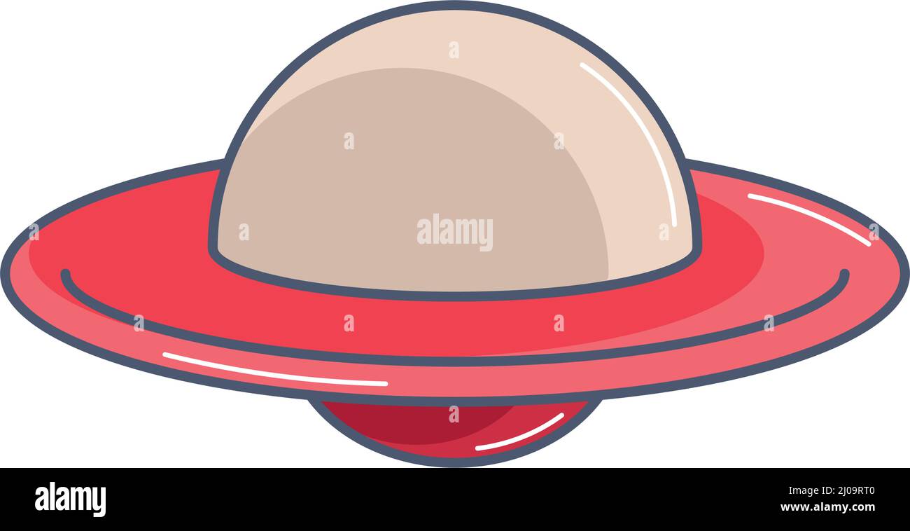 Isolated ufo toy flat design Vector Stock Vector Image & Art - Alamy