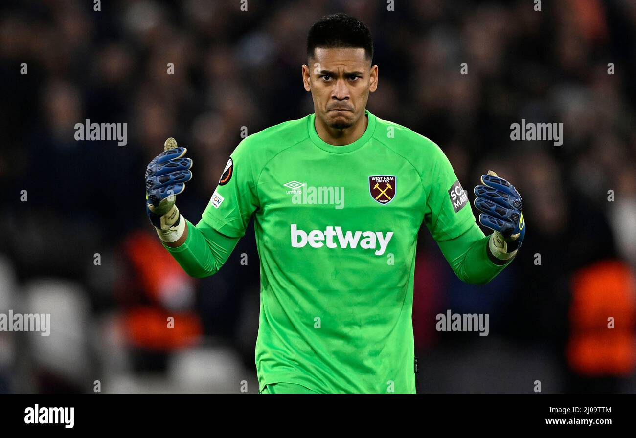 London, UK. 17th Mar, 2022. Alphonse Areola (West Ham, goalkeeper