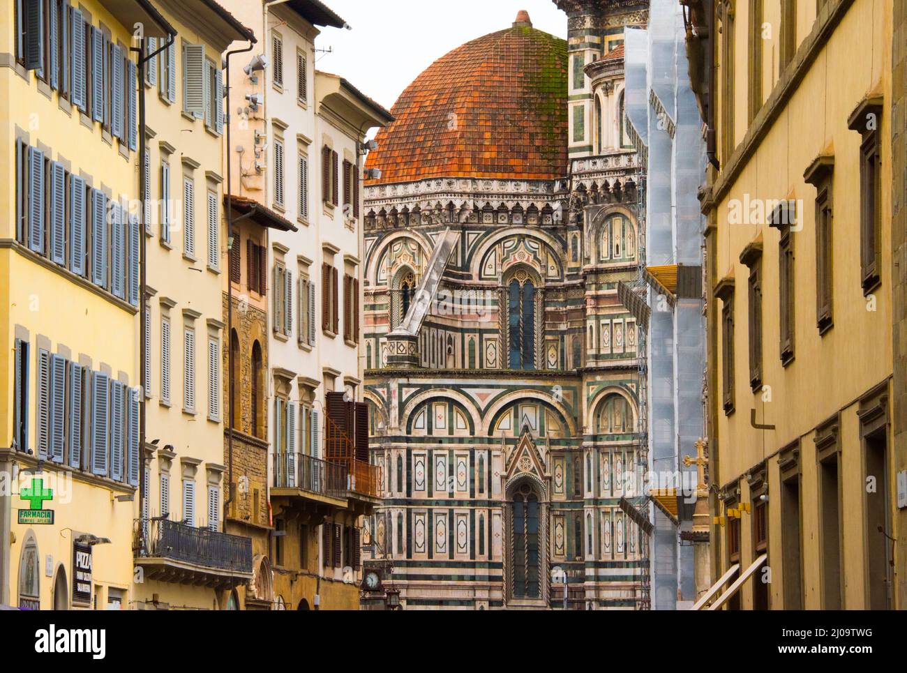 Florence Cathedral in Piazza del Duomo, Florence, Tuscany Region, Italy Stock Photo