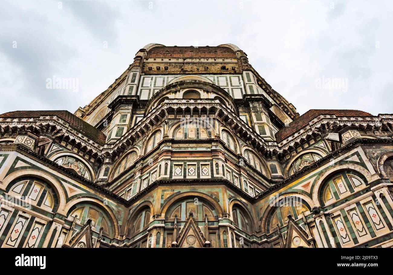 Florence Cathedral in Piazza del Duomo, Florence, Tuscany Region, Italy Stock Photo