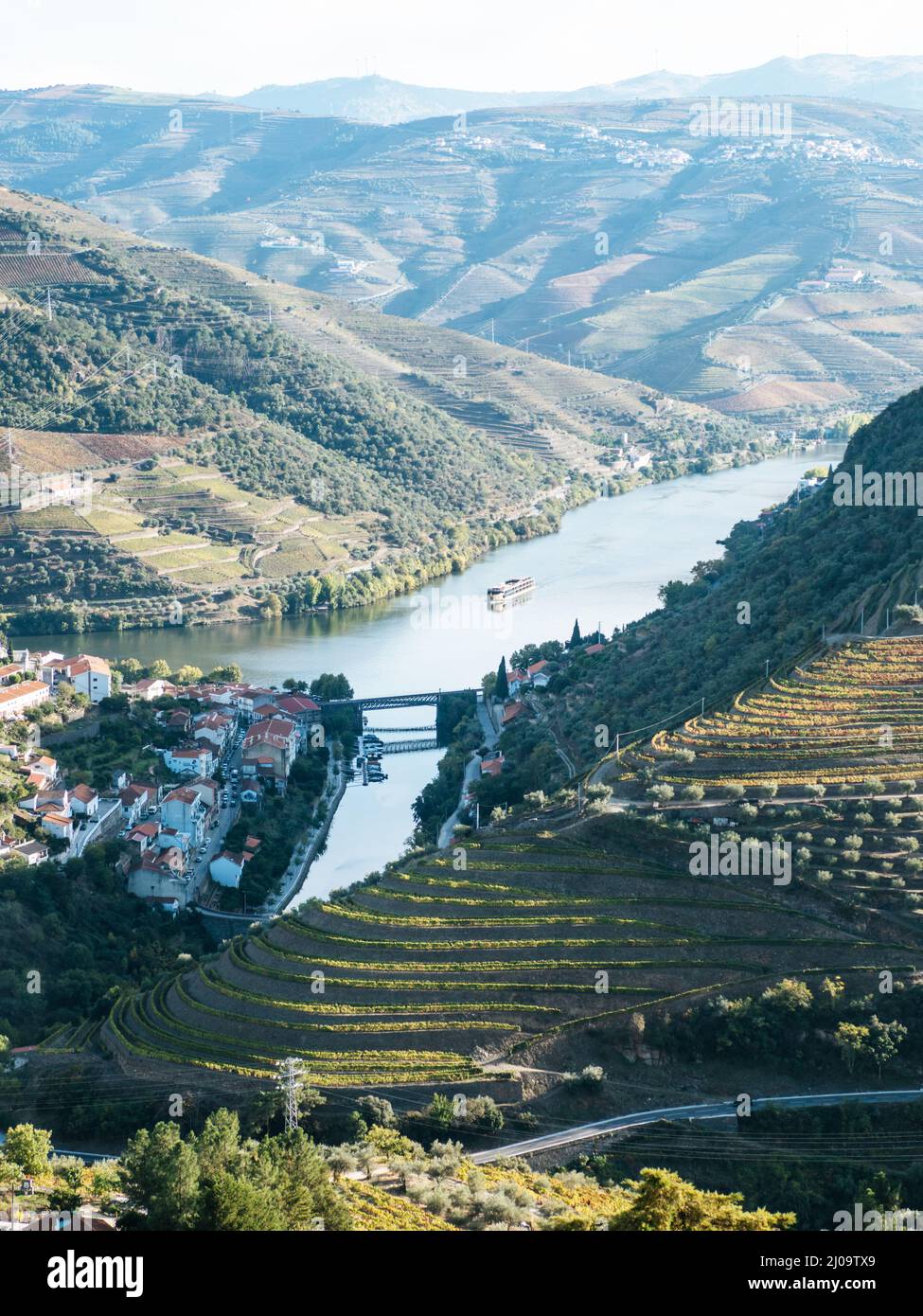 View of Douro Valley, Portugal famous for it's port wine and vineyards