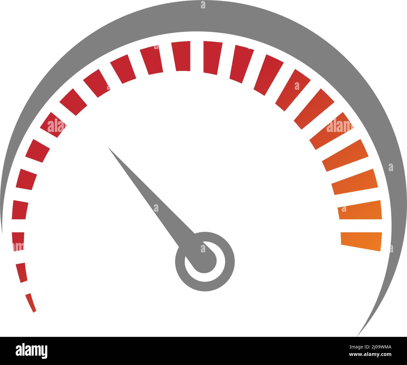 Speedometer icon. Gauge and rpm meter logo. Vector illustration Stock