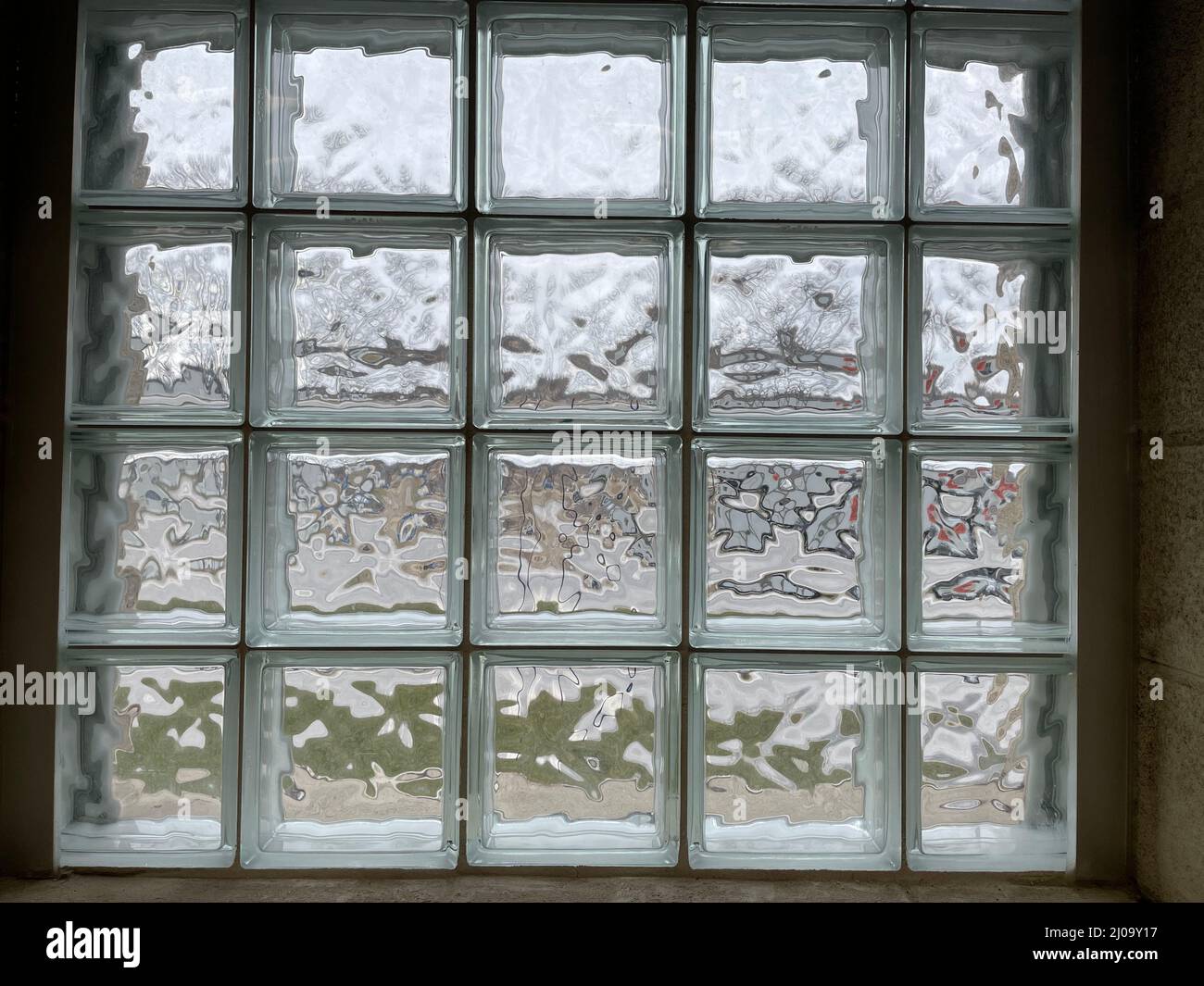 Glass block window Stock Photo Alamy