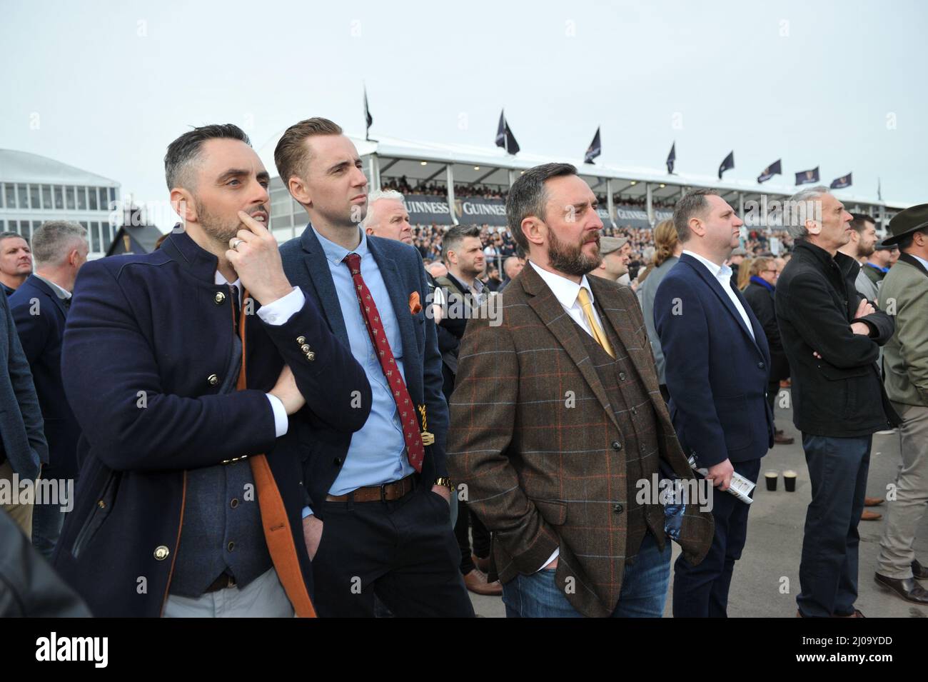 Day 1 of the Cheltenham Festival at Cheltenham Racecourse. Crowds ...