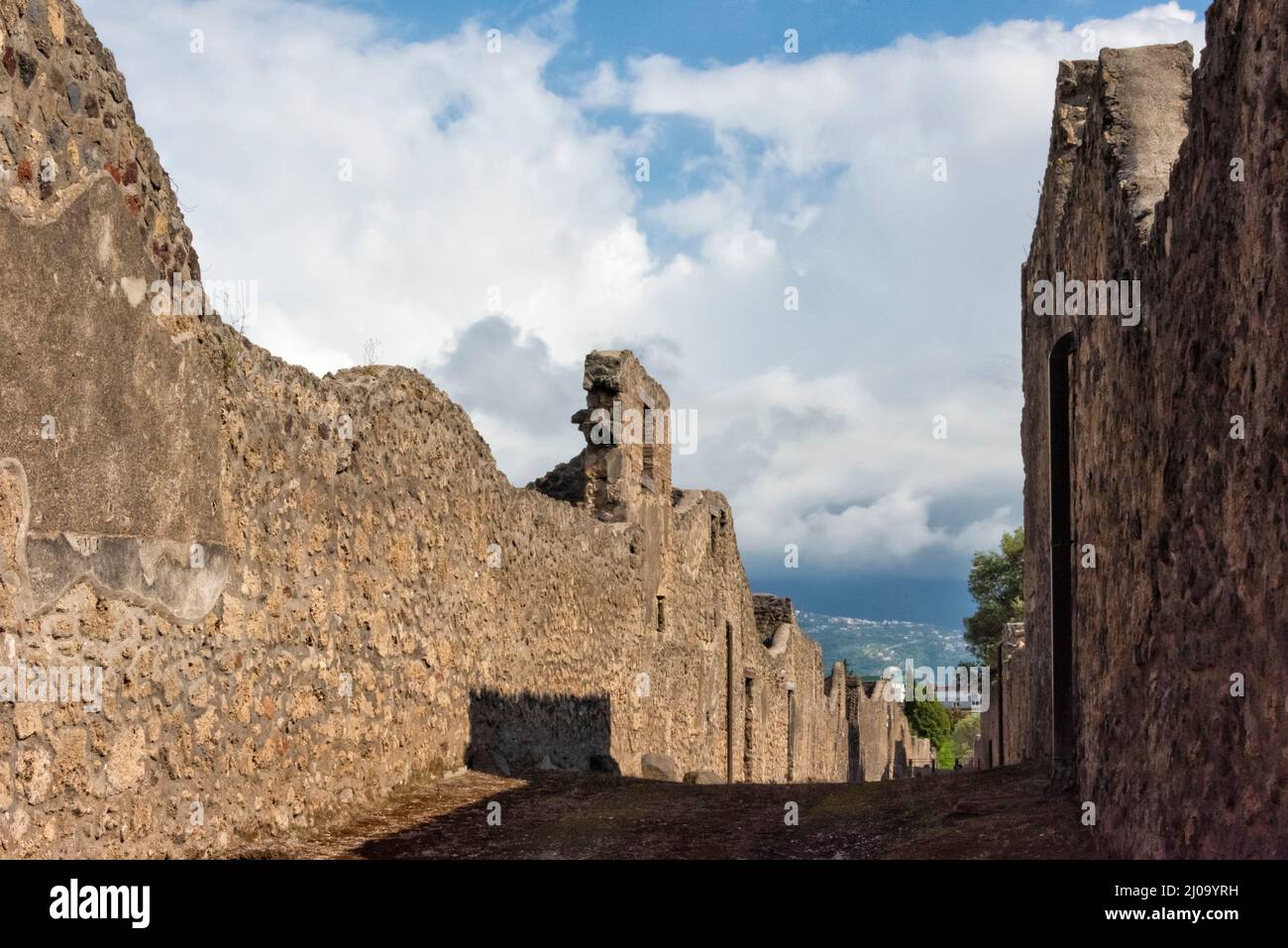 Ruins of Pompeii, UNESCO World Heritage Site, Province of Naples, Campania Region, Italy Stock Photo