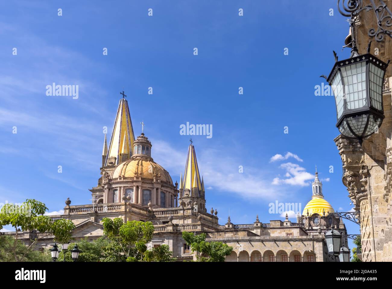 Mexico, Guadalajara Cathedral Basilica in historic center near Plaza de