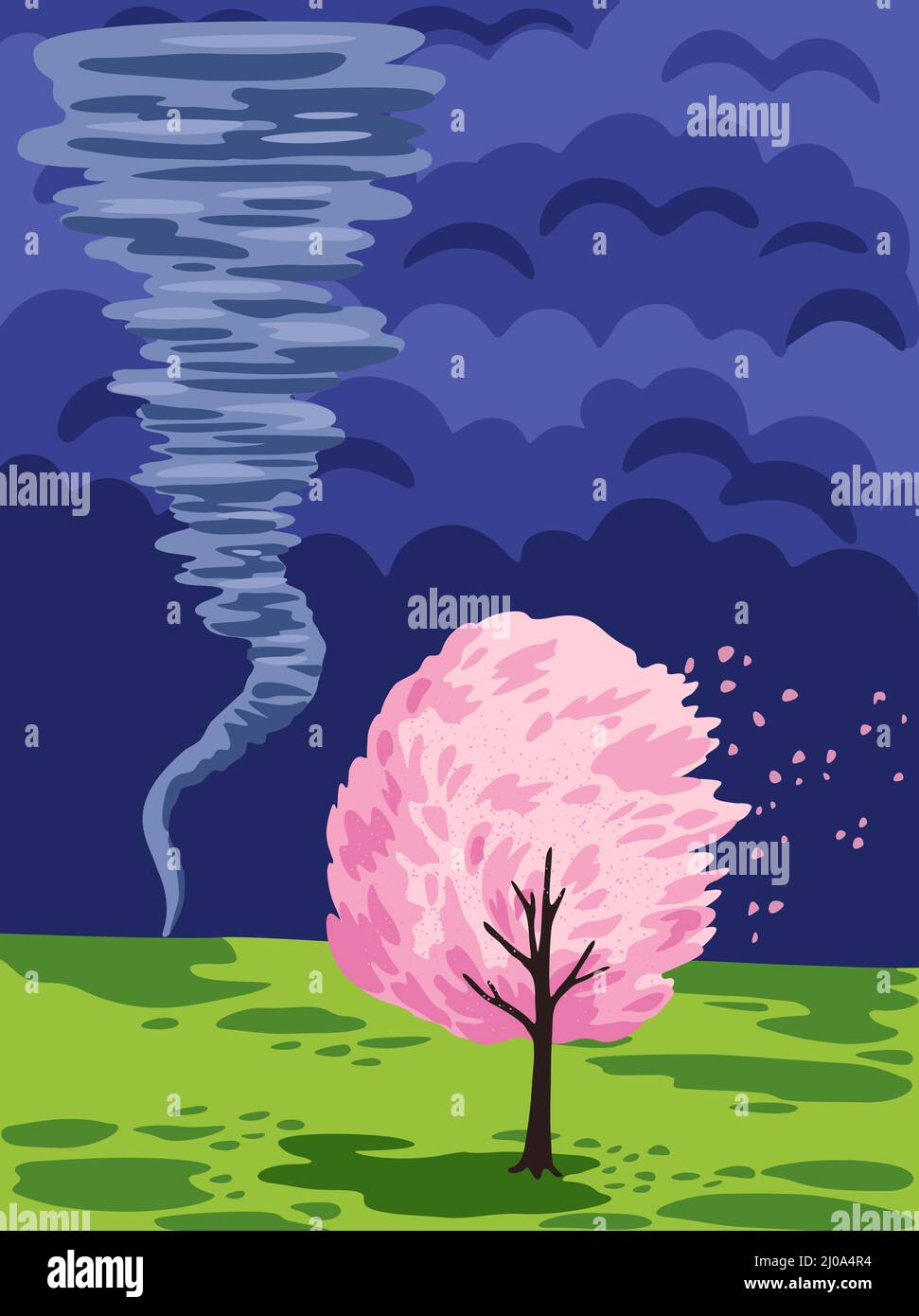 Set of tornado swirls. Vector cartoon hand drawn illustration Stock ...