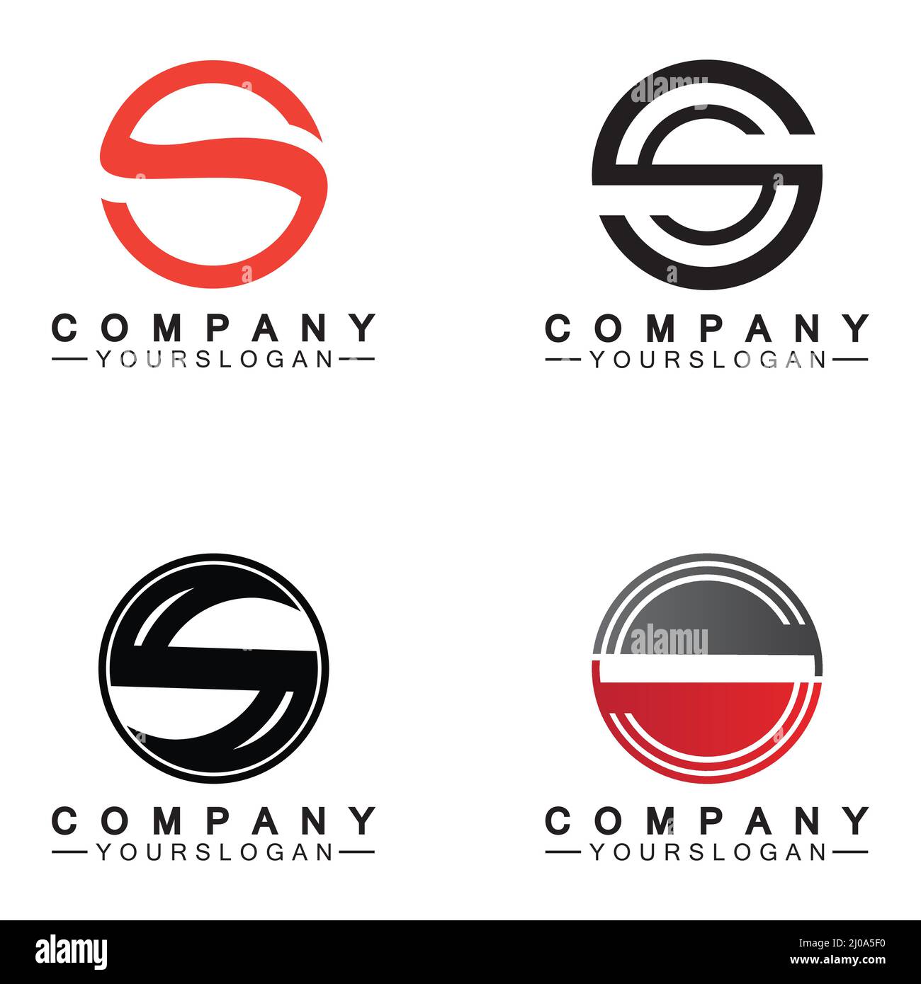 Letter S Circle Logo Vector Design Template Stock Vector Image & Art ...
