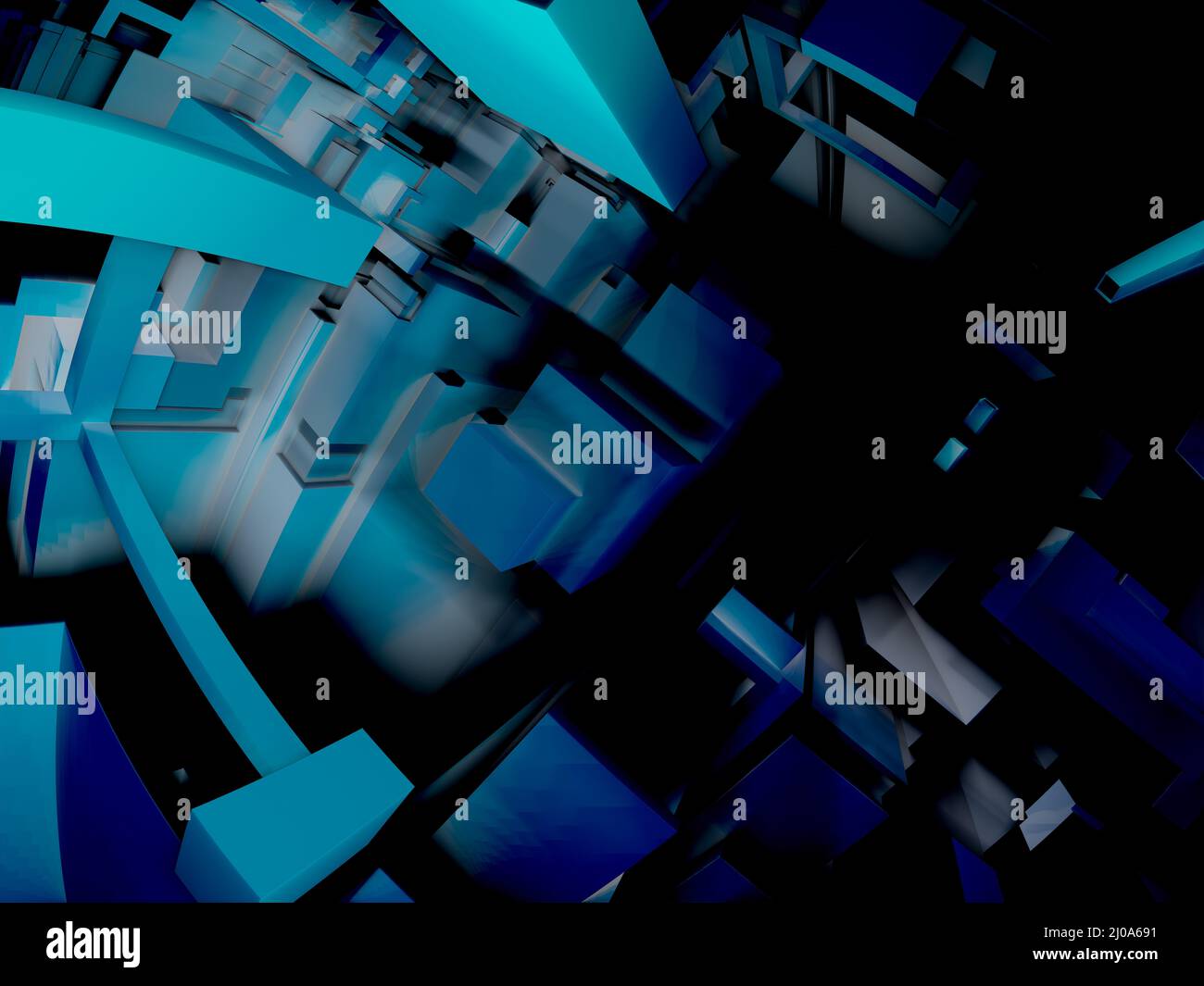 Abstract fractal background with vibrant geometric patterns, glowing ...