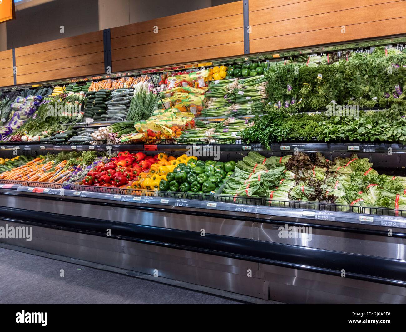 Produce aisle in supermarket stock photo (227297) - YouWorkForThem