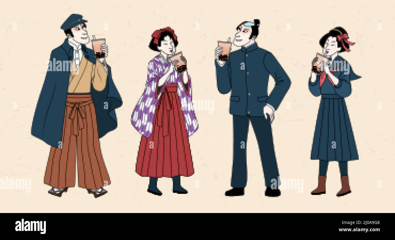 Japan taisho period Stock Vector Images - Alamy