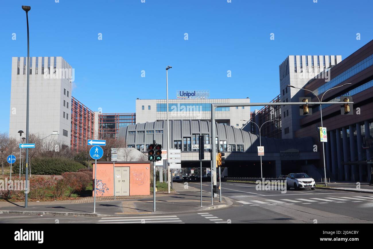 The new city gate of Porta Europa in Bologna. Italy Stock Photo Alamy