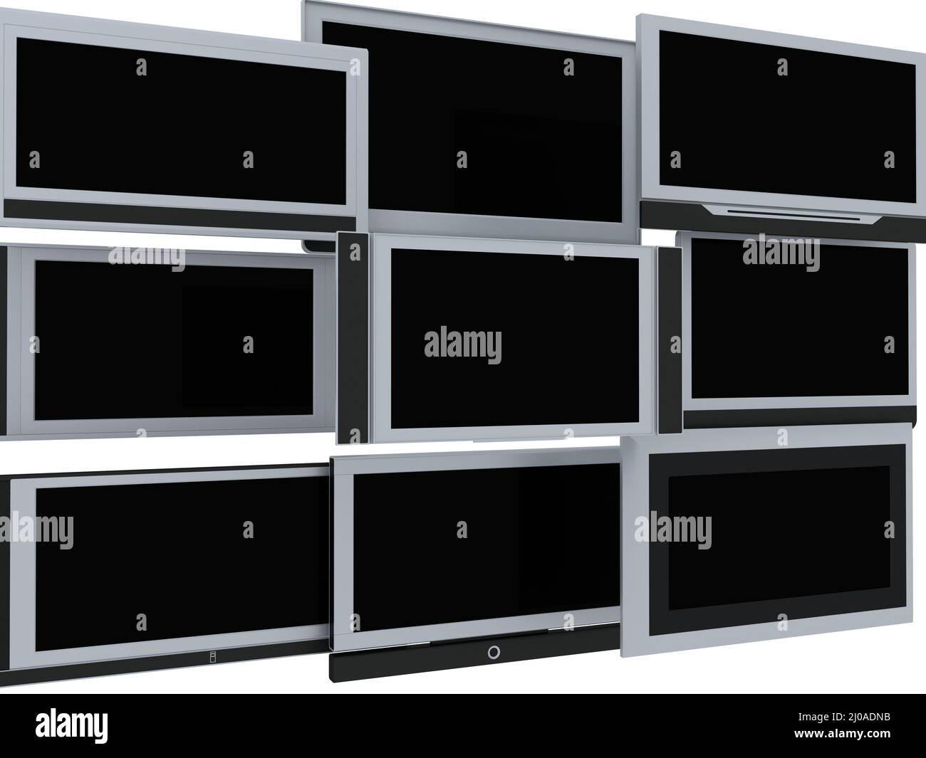 TV screens Stock Photo