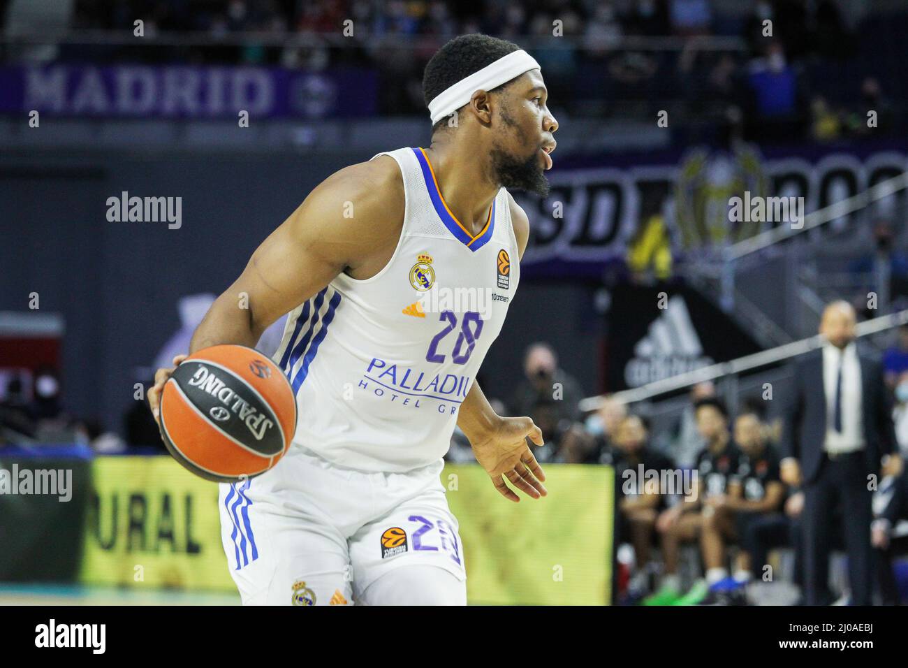 Madrid, Spain. 17th Mar, 2022. Guerschon Yabusele of Real Madrid during the Turkish Airlines Euroleague basketball match between Real Madrid and Asvel Lyon-Villeurbanne on march 17, 2022 at Wizink Center in Madrid, Spain Credit: Independent Photo Agency/Alamy Live Newss Stock Photo