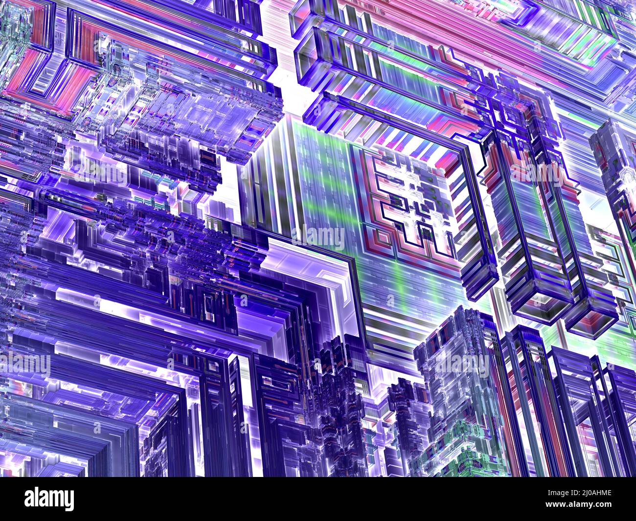 surreal futuristic digital 3d design art abstract background fractal ...