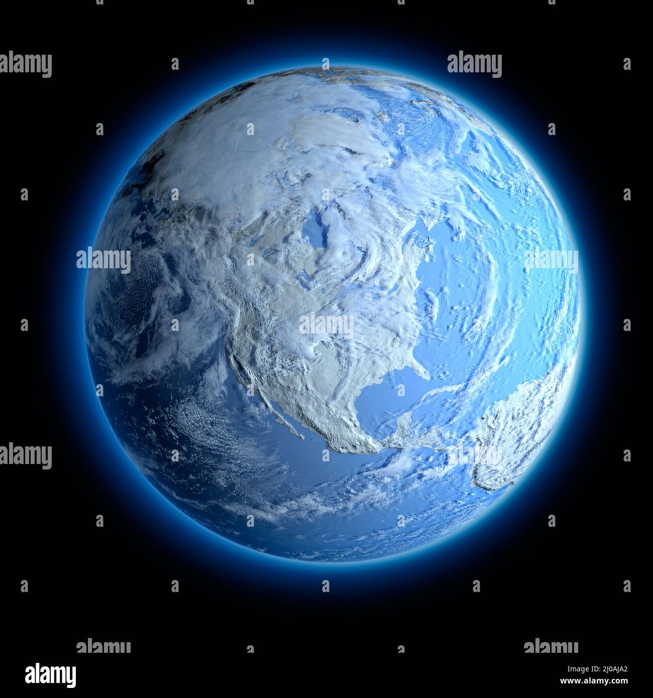 Winter Earth Stock Photo
