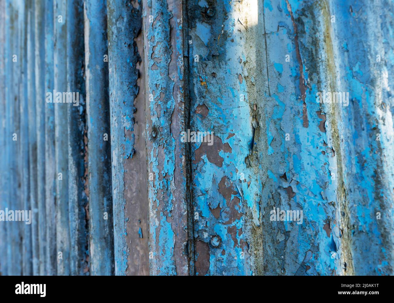 Colorful Rusted Corrugated aluminum Sheet Metal siding Stock Photo Alamy