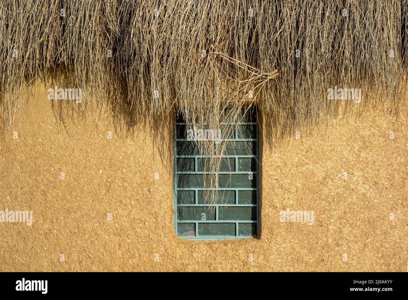 Close up of mud hut house in the Thar desert Stock Photo