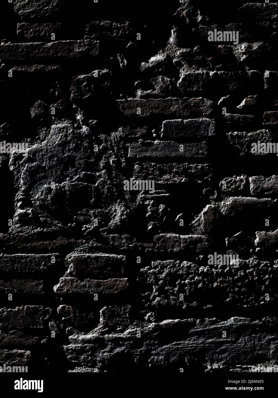 Dark old brick wall Stock Photo - Alamy