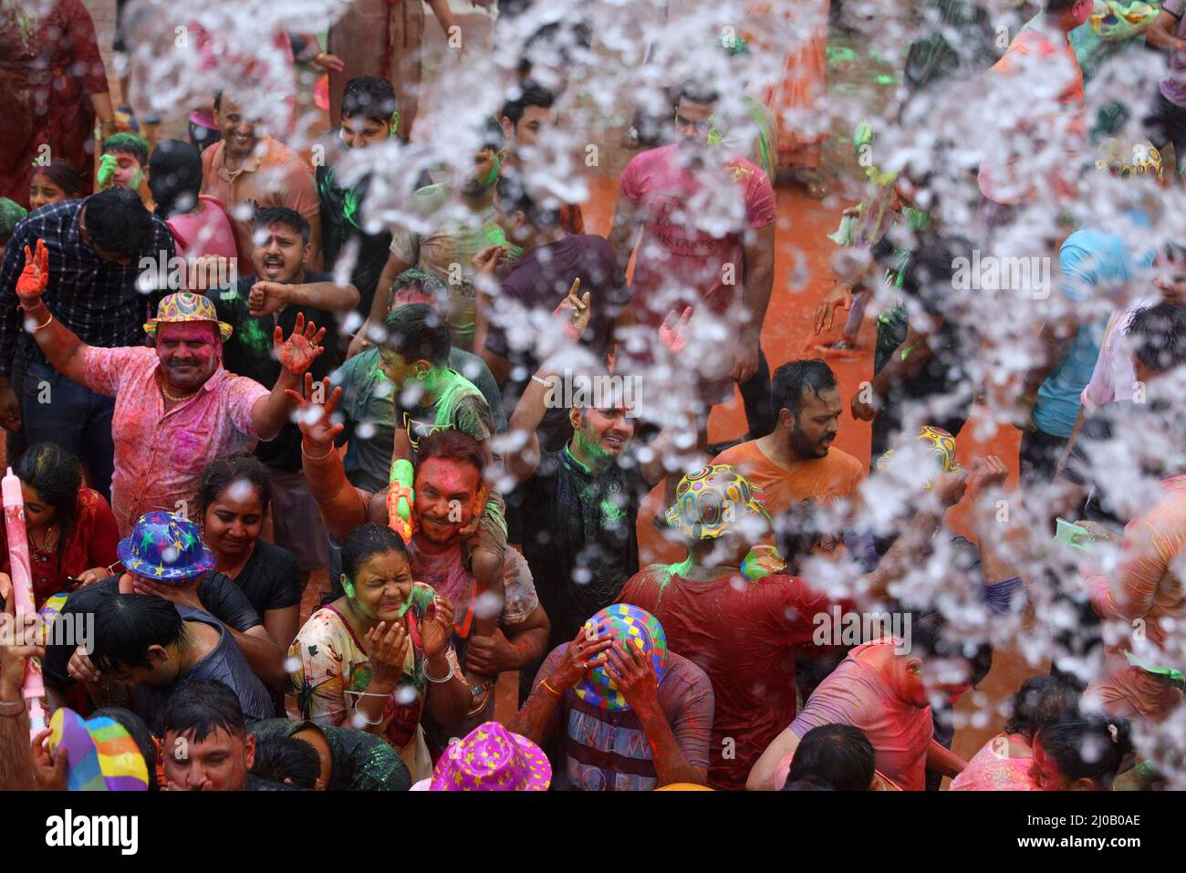 Chennai Tamil Nadu India. 18th Mar 2022. People celebrate the