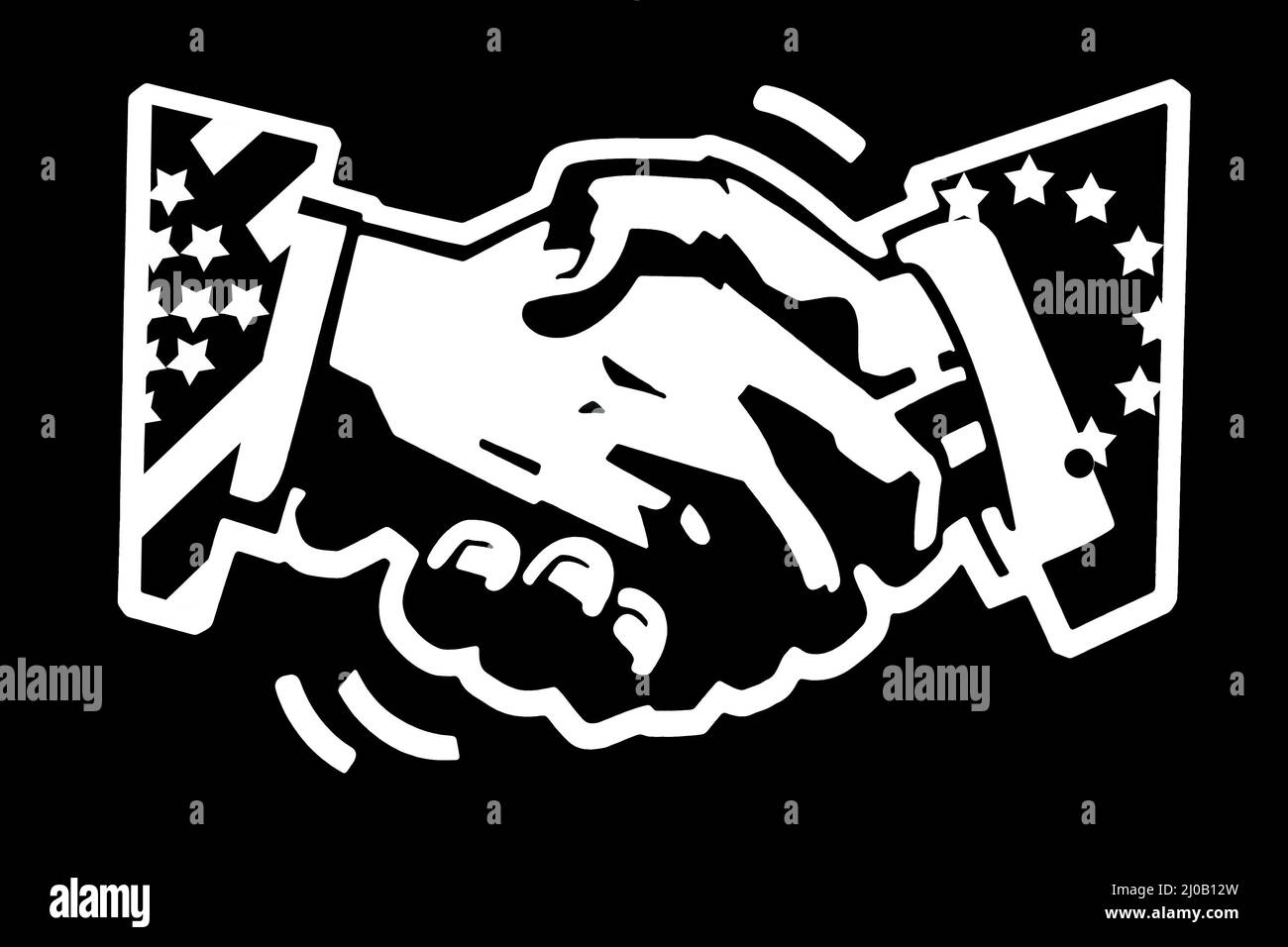 Handshake usa and eu Stock Photo Alamy