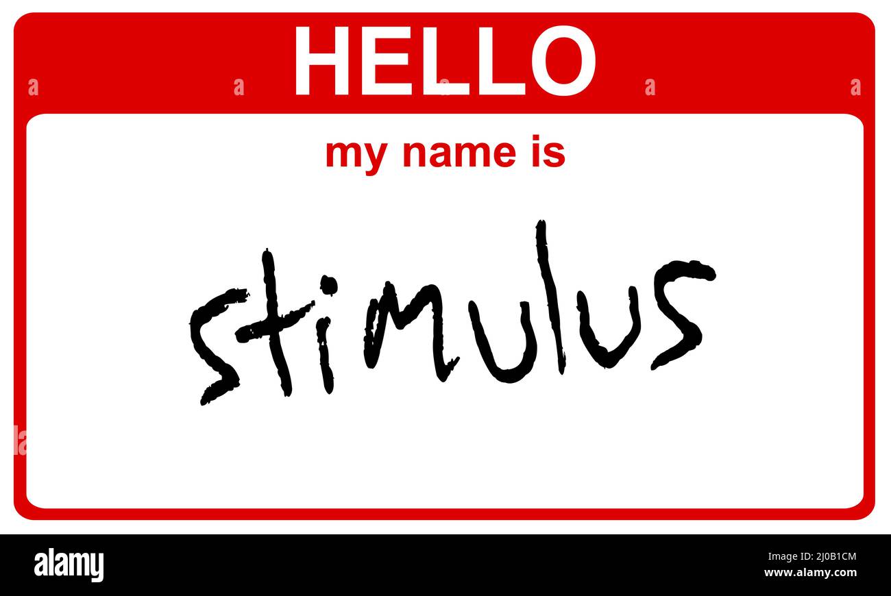Name stimulus Stock Photo
