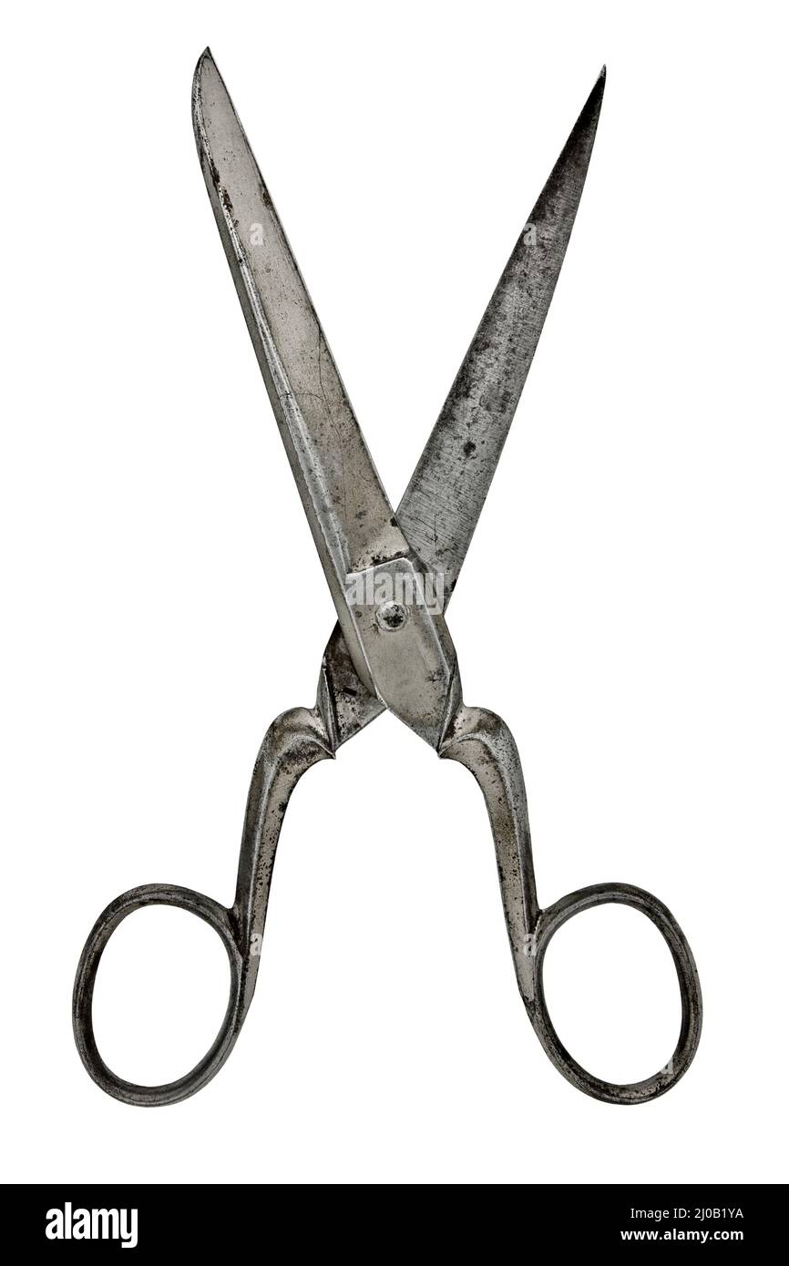 Vintage household scissors Stock Photo - Alamy