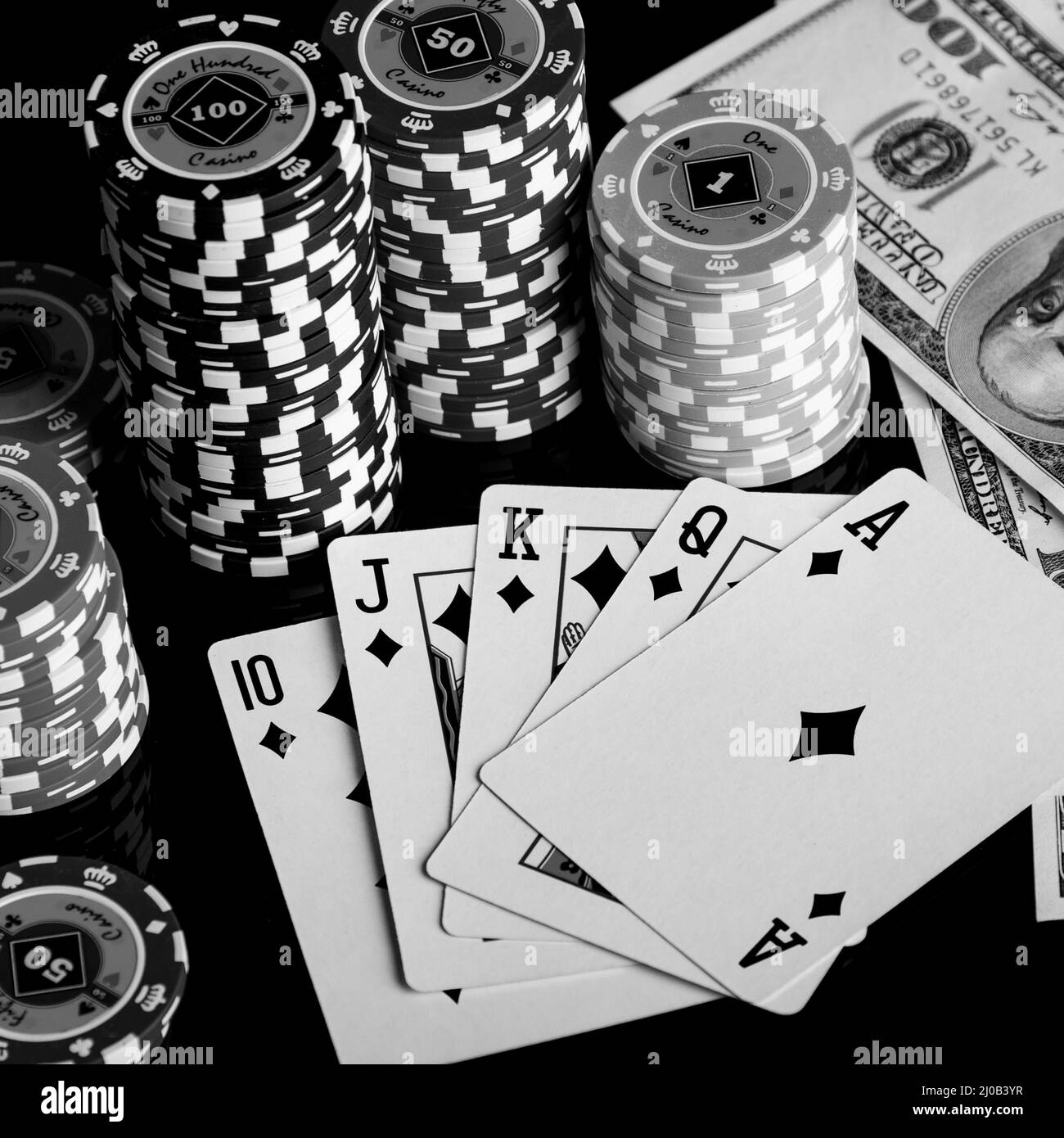 Poker Black and White Stock Photos & Alamy