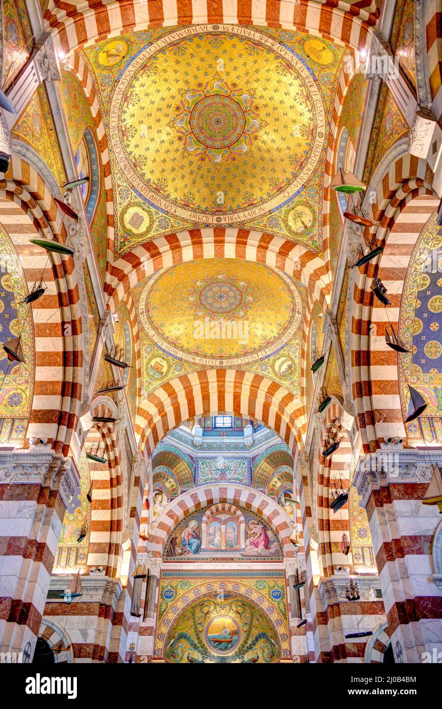 notre-dame-de-la-garde-basilica-interior-hdr-image-stock-photo-alamy
