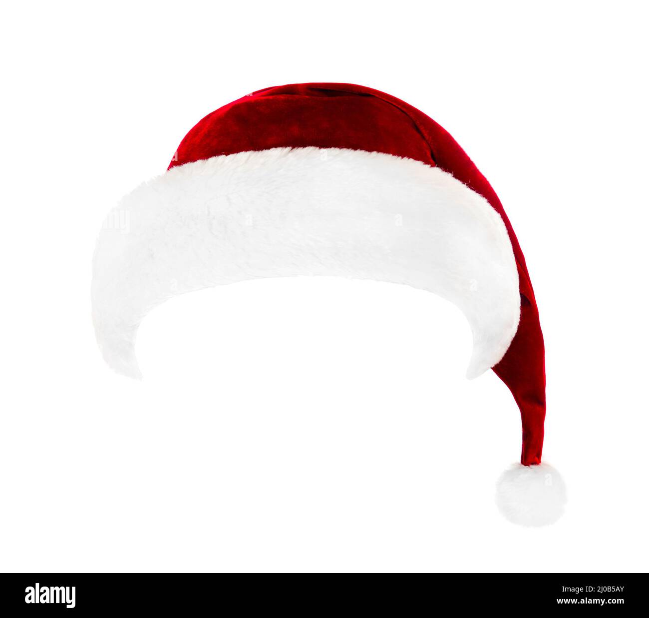 Santa Claus hat isolated on white background Stock Photo - Alamy