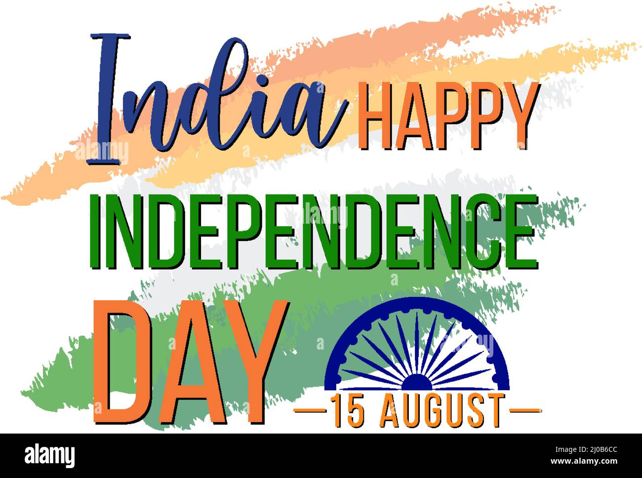 Happy India independence day illustration Stock Vector Image & Art - Alamy