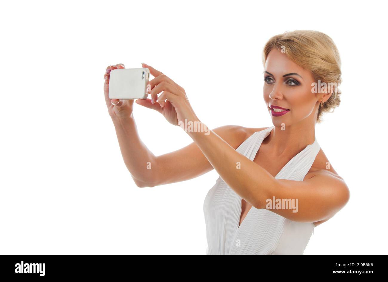 Young woman taking selfie Stock Photo - Alamy
