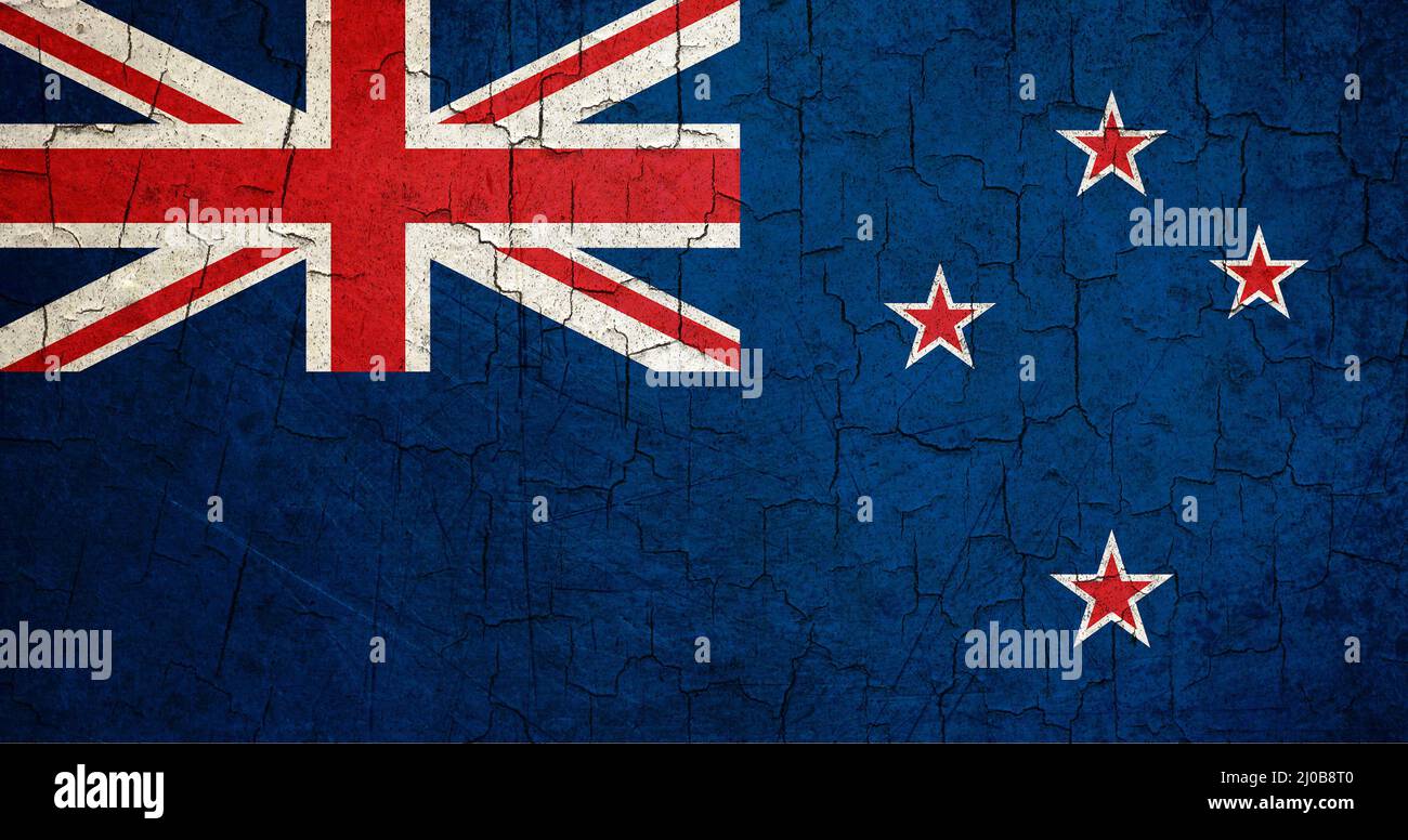 Grunge New Zealand flag Stock Photo Alamy