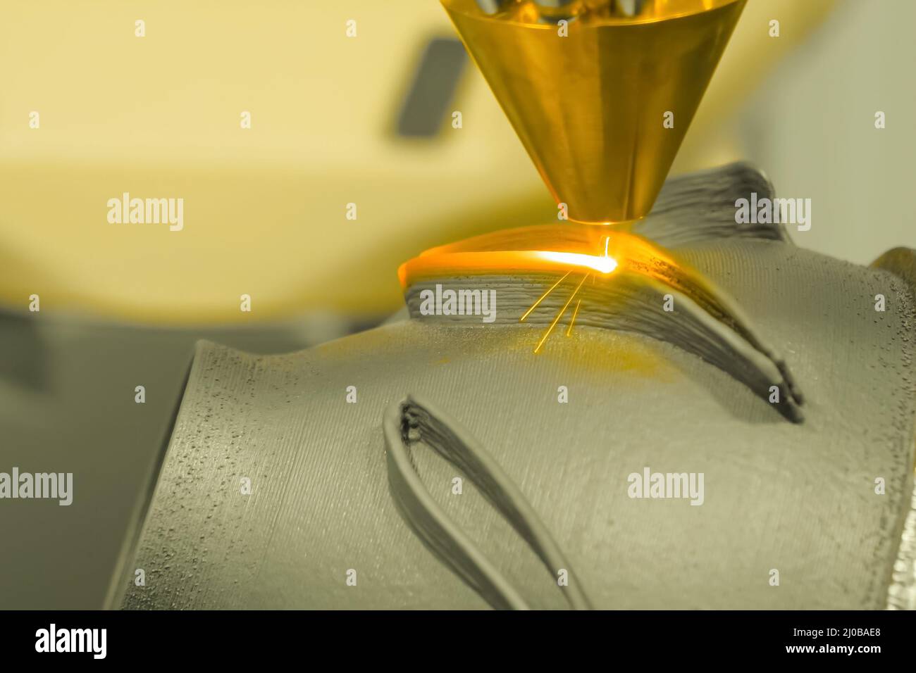 Direct metal deposition laser melting, powder spray manufacturing