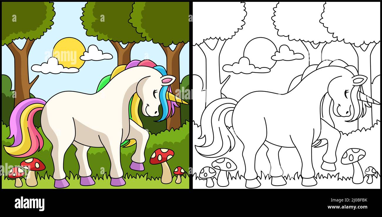 Colored trees in forest Stock Vector Images Alamy