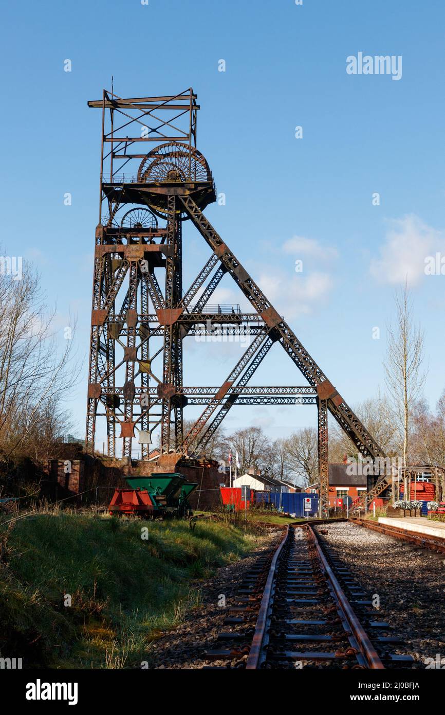 Astley Green winding tower at the Lancashire Mining Museum Stock Photo