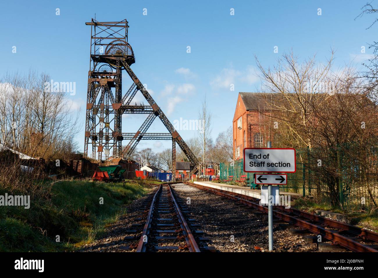 Astley Green winding tower at the Lancashire Mining Museum Stock Photo