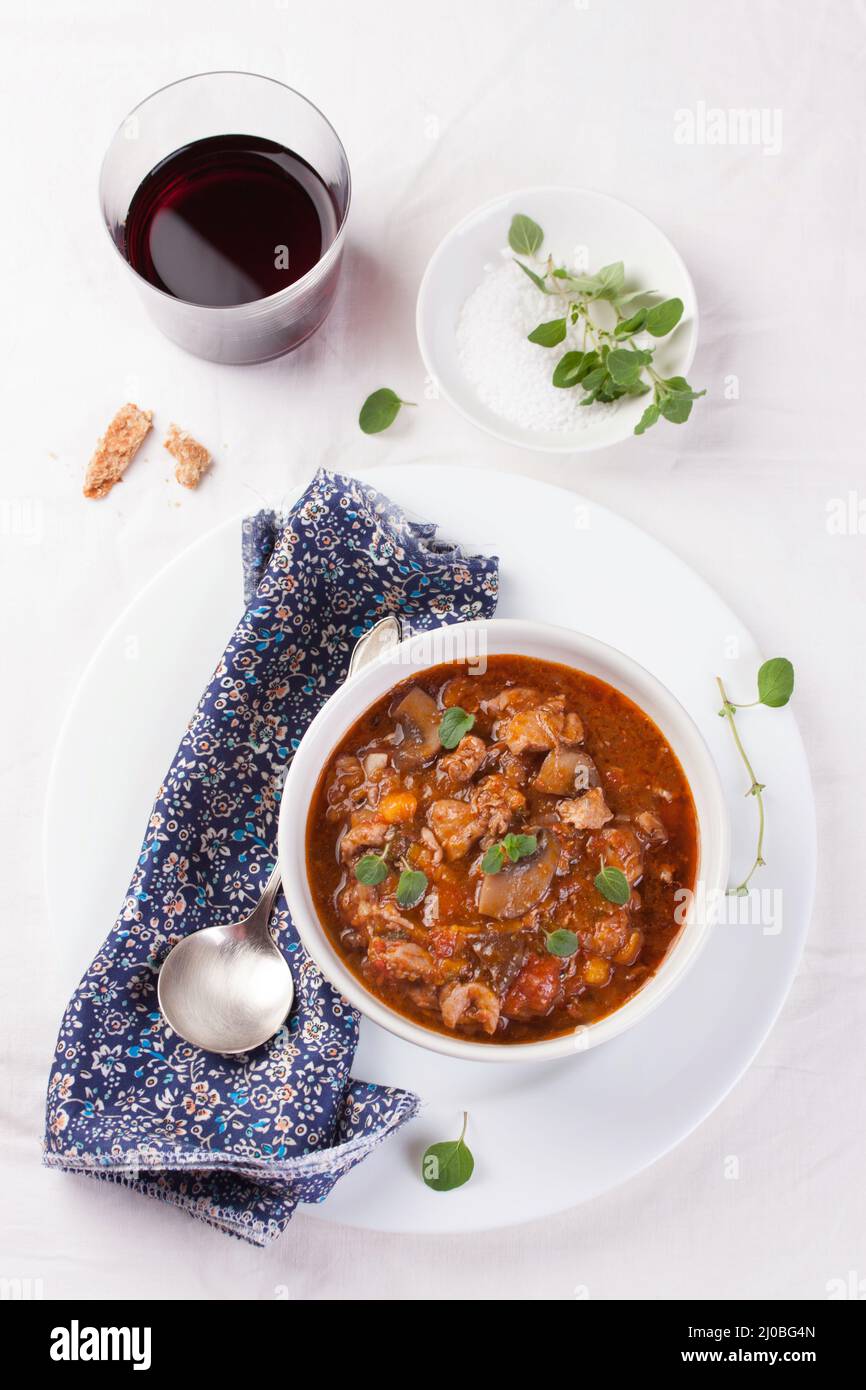 Chicken ragout with pumpkin Stock Photo - Alamy