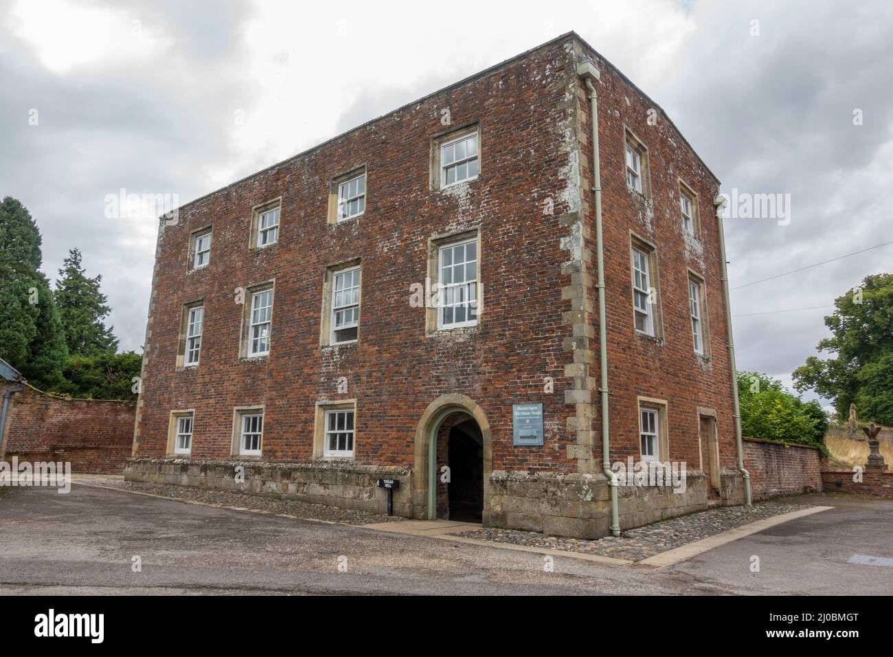 Exterior view of Burton Agnes Manor House, a Grand manor house, Burton