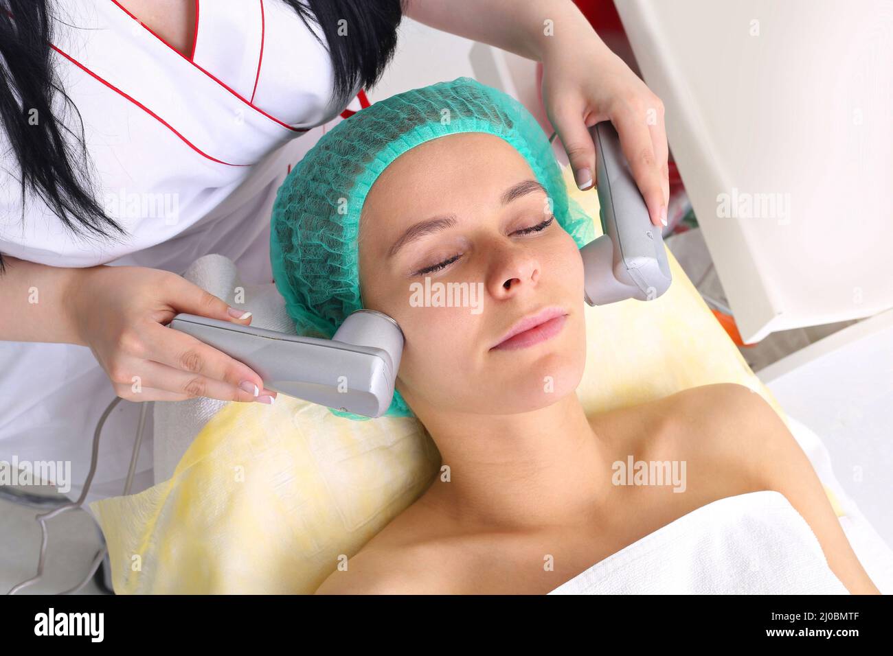 Procedure vibro-cell electrotherapy. Stock Photo