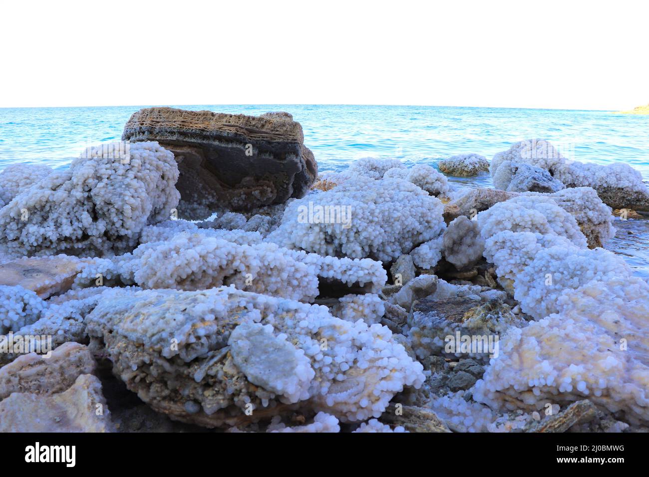 dead sea salts in jordan Stock Photo