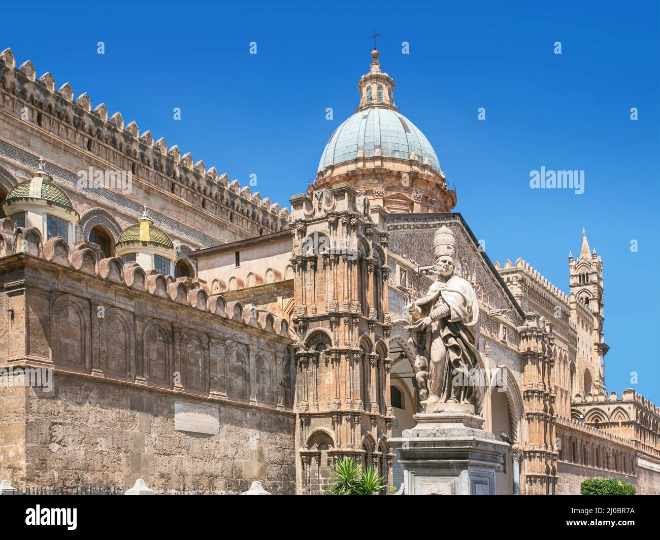 Palermo Cathedral is the cathedral church of the Roman Catholic Archdiocese of Palermo Stock Photo