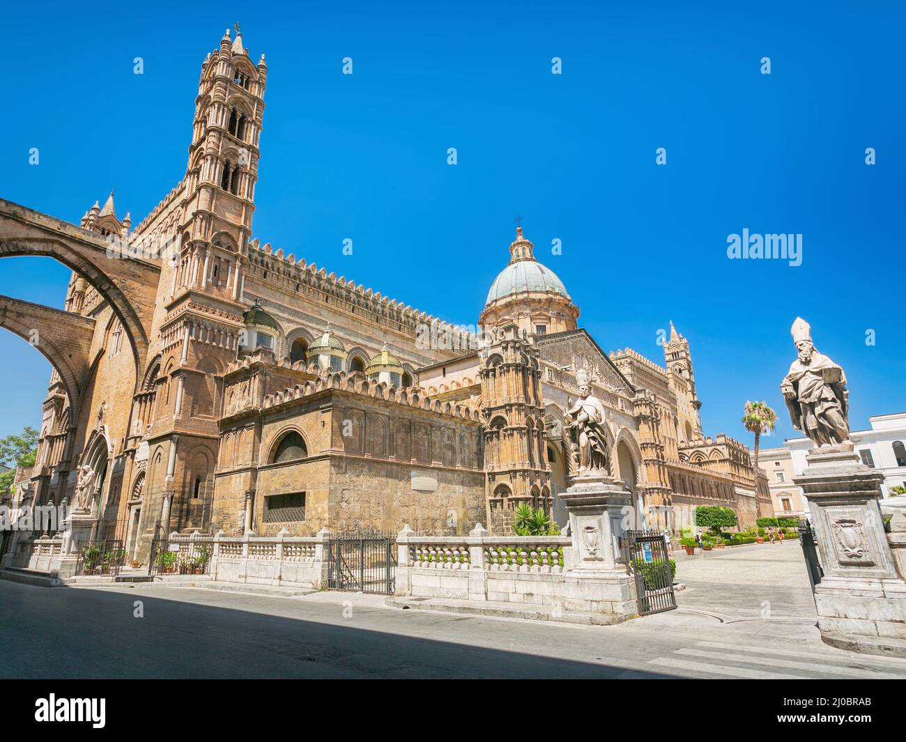 Palermo Cathedral is the cathedral church of the Roman Catholic Archdiocese of Palermo Stock Photo